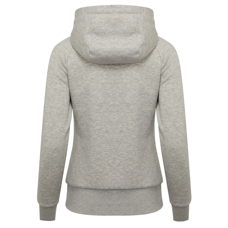 LeMieux Ladies Elite Sherpa Lined Zip Through Hoodie - Grey Marl-3