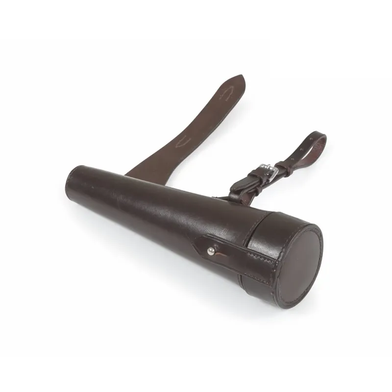 Shires Velociti Leather Conical Flask Case - Havana