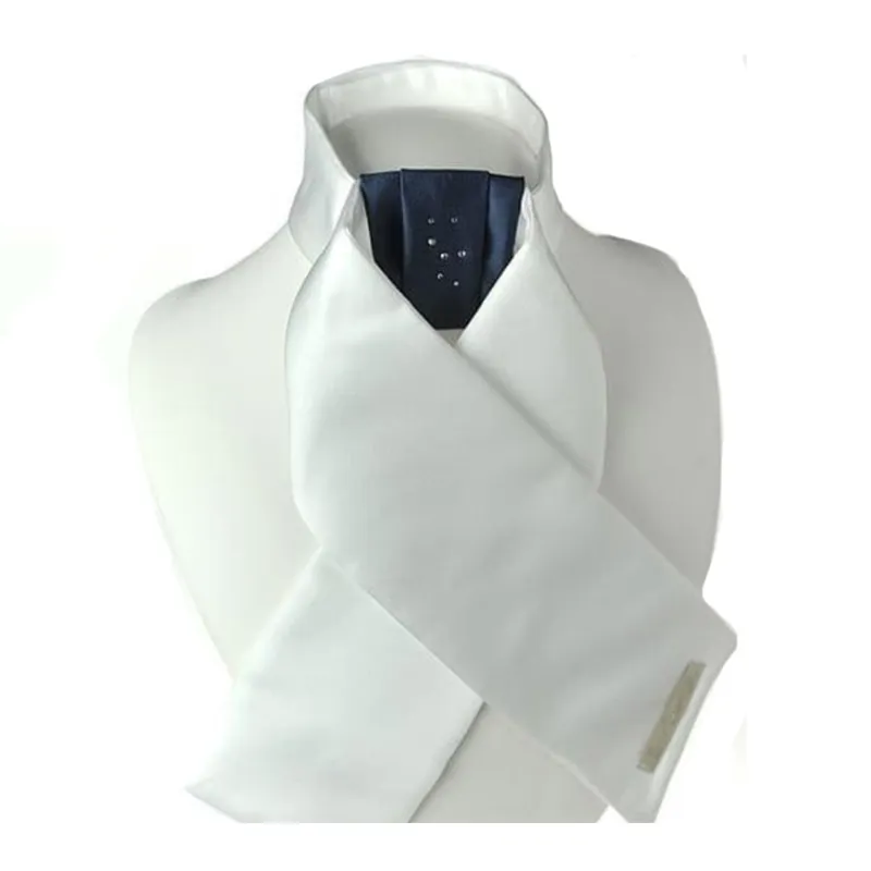 Show Quest Tied Mystique Stock with Crystals - White/Navy