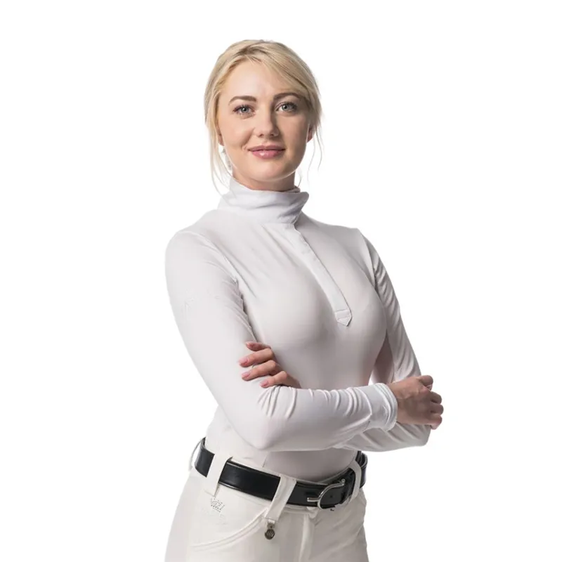 Kastel Charlotte Signature Long Sleeved Show Shirt - White