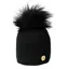 Coldstream Polwarth Bobble Hat - Black 
