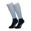 LeMieux Footsie Socks Adults - Ditsy Daisy Blue