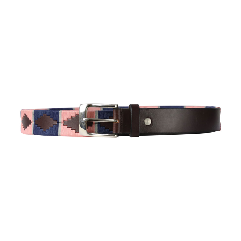 Hy Equestrian Elevate Polo Belt - Navy/Rose-1