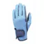Hy Equestrian Children's Every Day Two Tone Riding Gloves - Navy/Sky Blue