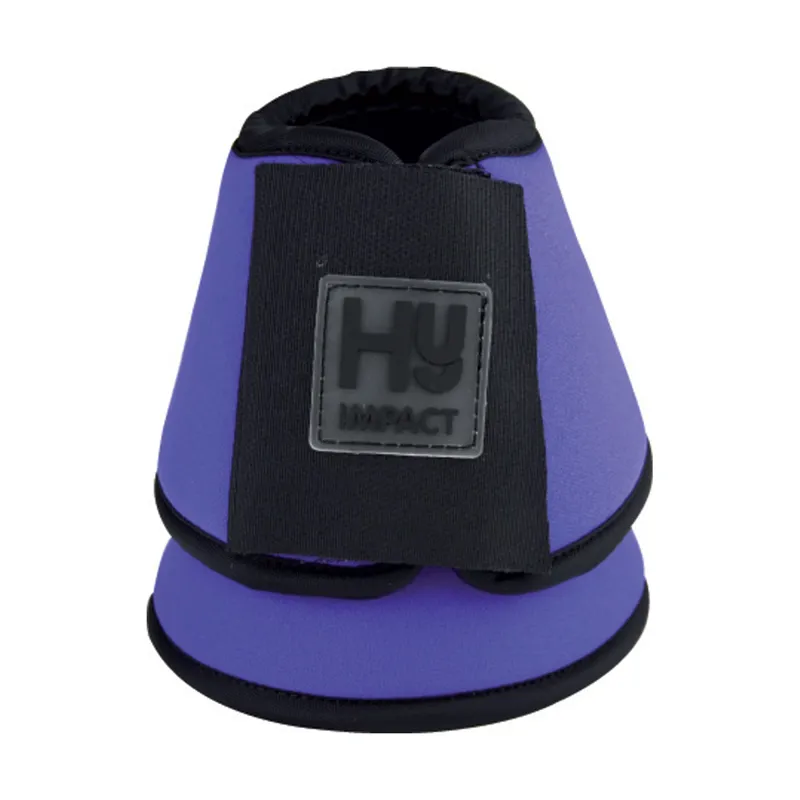Hy Equestrian Neoprene Over Reach Boots - Purple