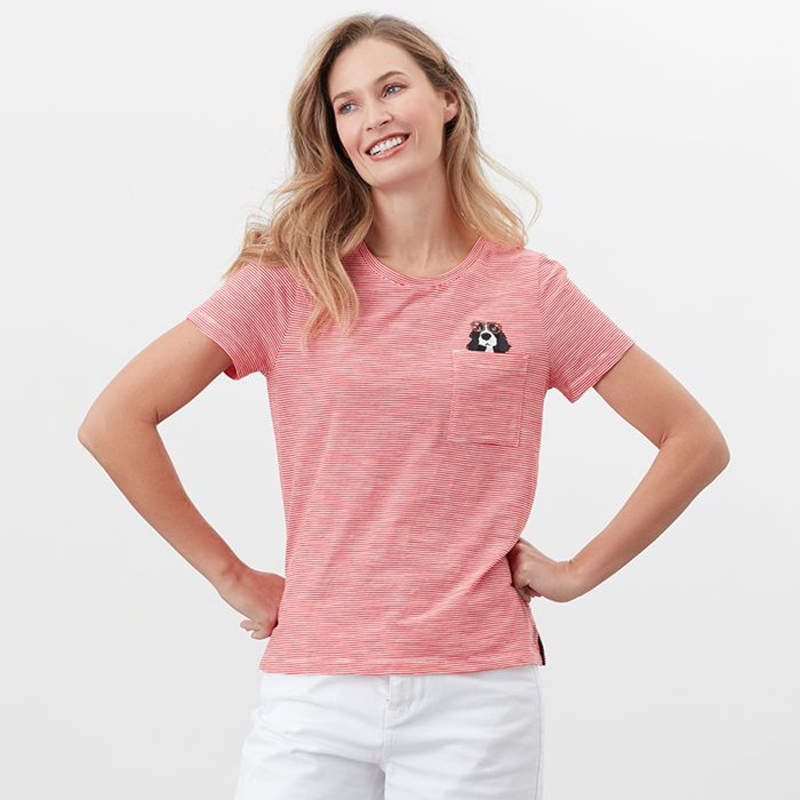 Joules Carley Print T-Shirt - Spaniel Pocket-2