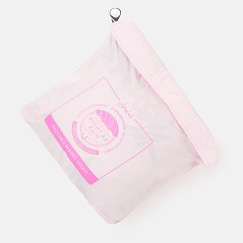 Joules Kinnaird Packable Padded Coat - Soft Pink-4