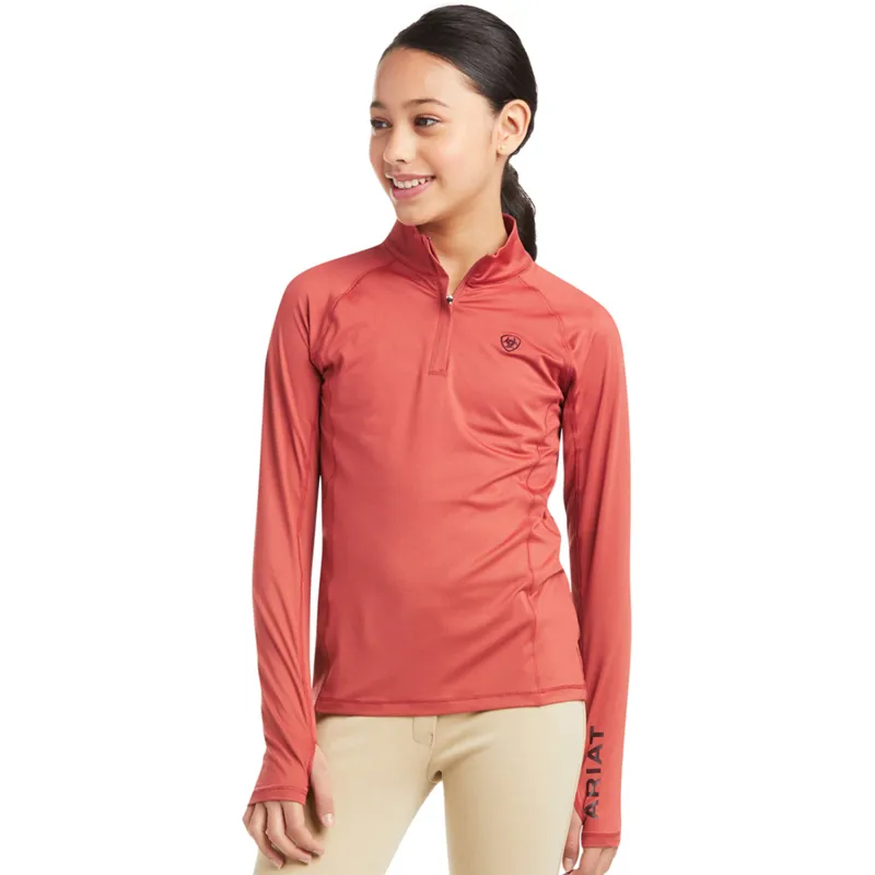 Ariat Youth Lowell 2.0 1/4 Zip - Marsala