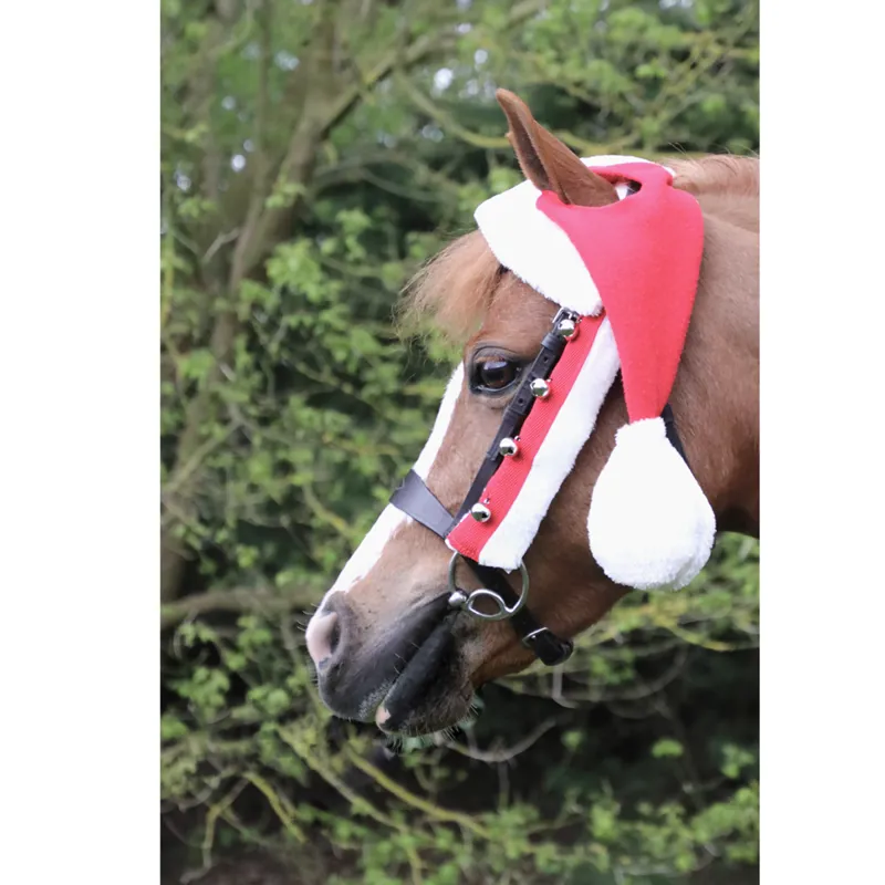 Hy Equestrian Christmas Santa Horse Hat -1