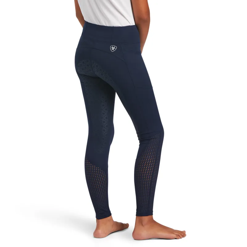 Ariat Youth EOS Full Seat Tights - Navy-1