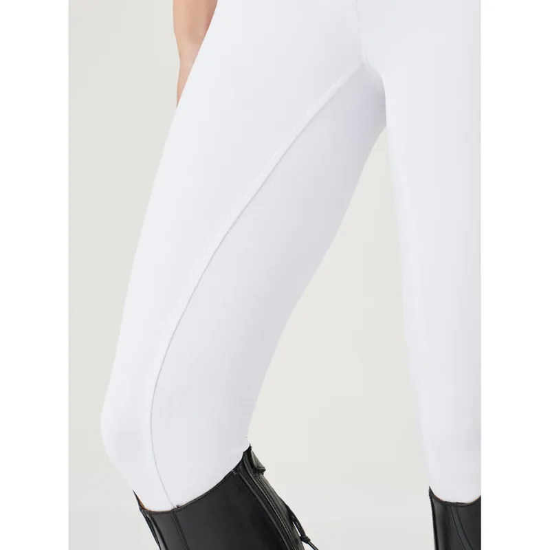 LeMieux Demi Pull On Breggings Full Seat - White-4