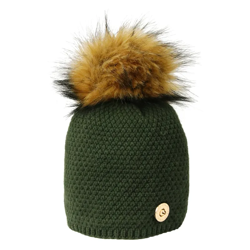 Coldstream Polwarth Bobble Hat - Fern Green 