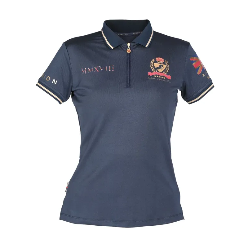 Aubrion Team Tech Polo - Maids - Navy