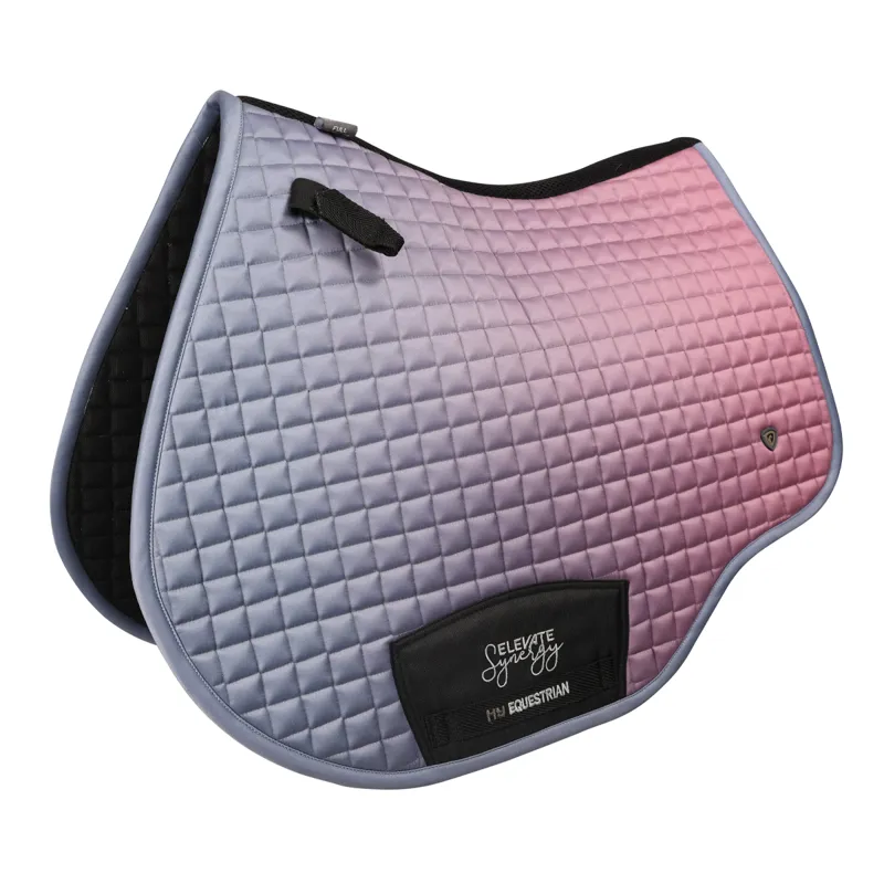 Hy Equestrian Synergy Elevate Saddle Pad - Grape/Riviera