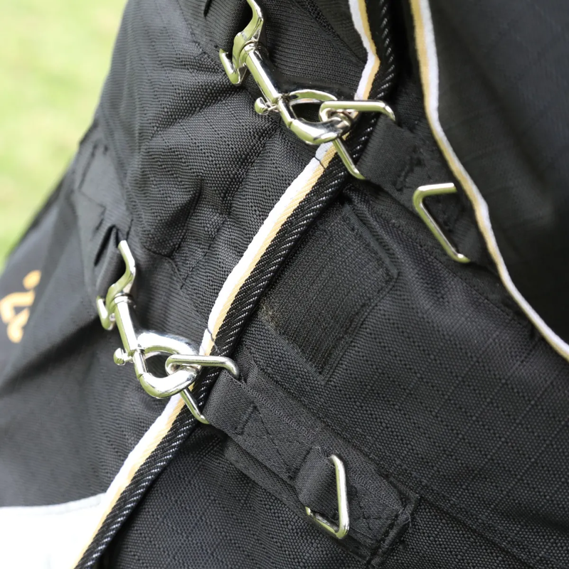 Shires Highlander Plus 200 Combo Turnout Rug - Black-3