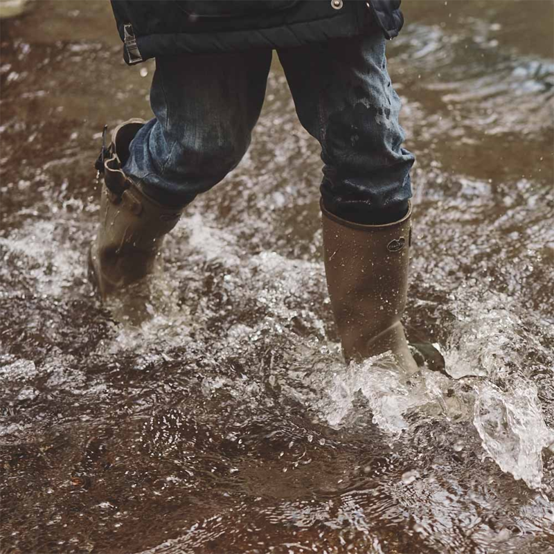 Le Chameau Children's Petite Vierzon Jersey Lined Wellingtons - Vert Vierzon-4