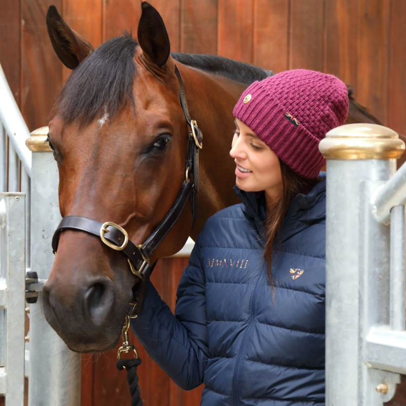 Aubrion Team Beanie - Mulberry-1