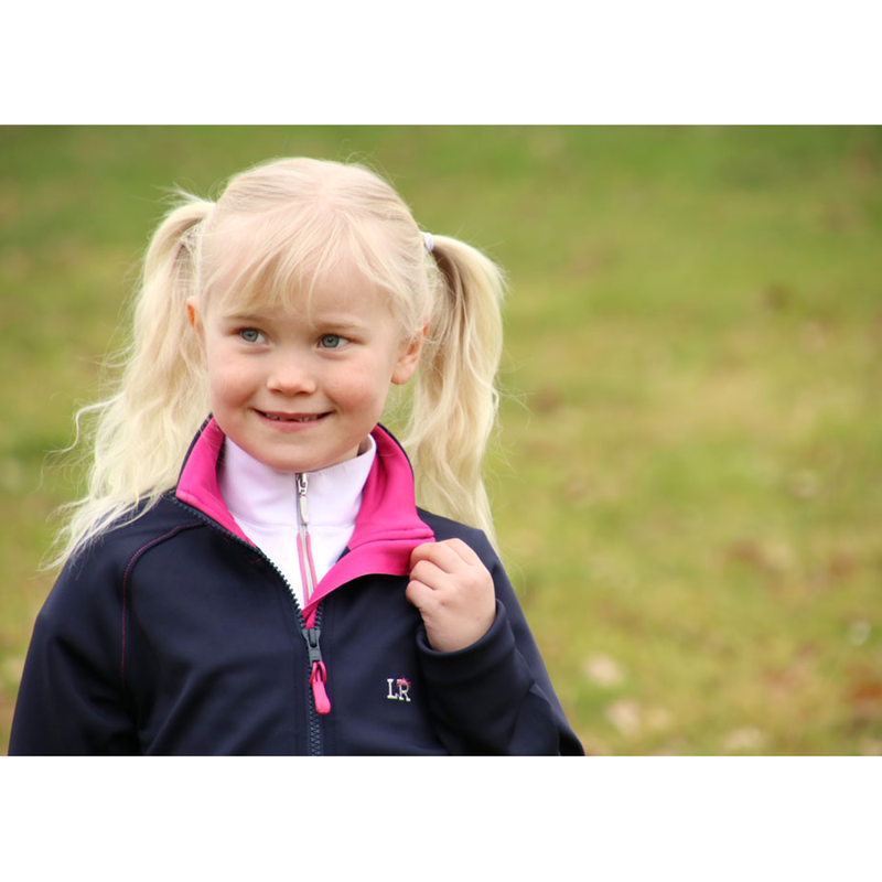 Sue Softshell Jacket By Little Rider - Navy/Pink-1