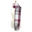 Hy Equestrian Ladies Supersoft Tartan Scarf - - Grape/Riviera/White