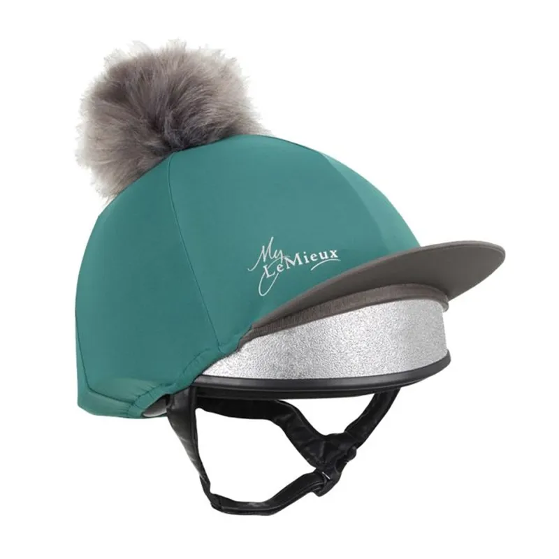 LeMieux Pom Pom Hat Silk - Peacock 