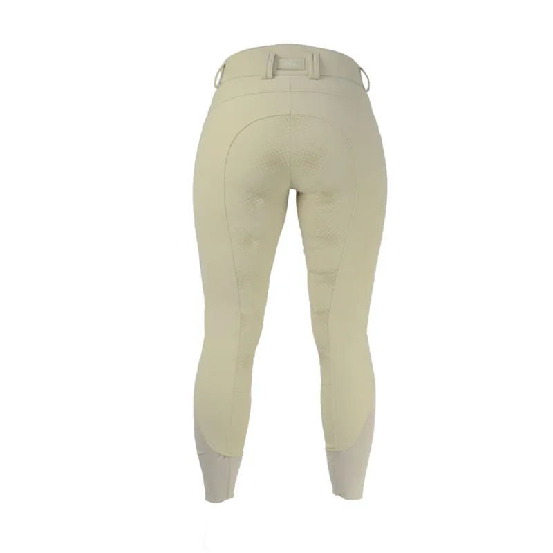 Hy Equestrian Arctic Softshell Ladies Breeches - Beige-2