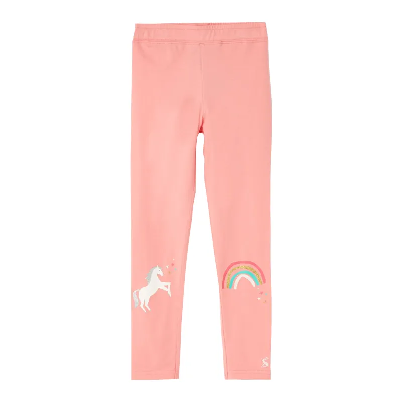 Joules Emilia Luxe Leggings  - Pink Icons