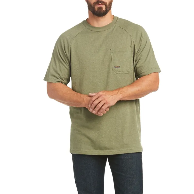 Ariat Men's Rebar Cotton Strong T-Shirt - Sage Heather