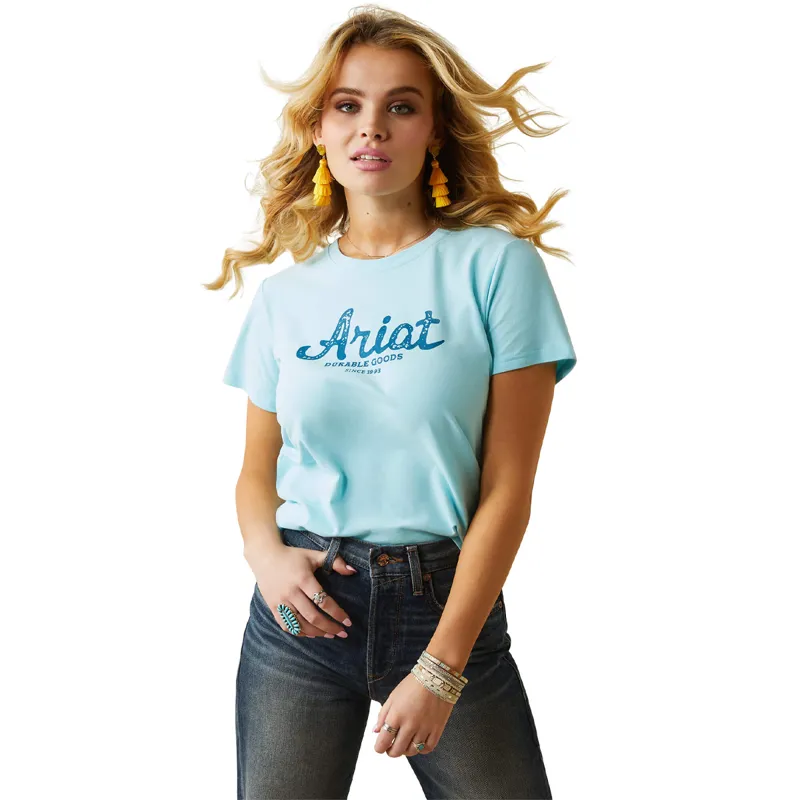 Ariat Women's Real Durable Goods Tee - Gulf Stream