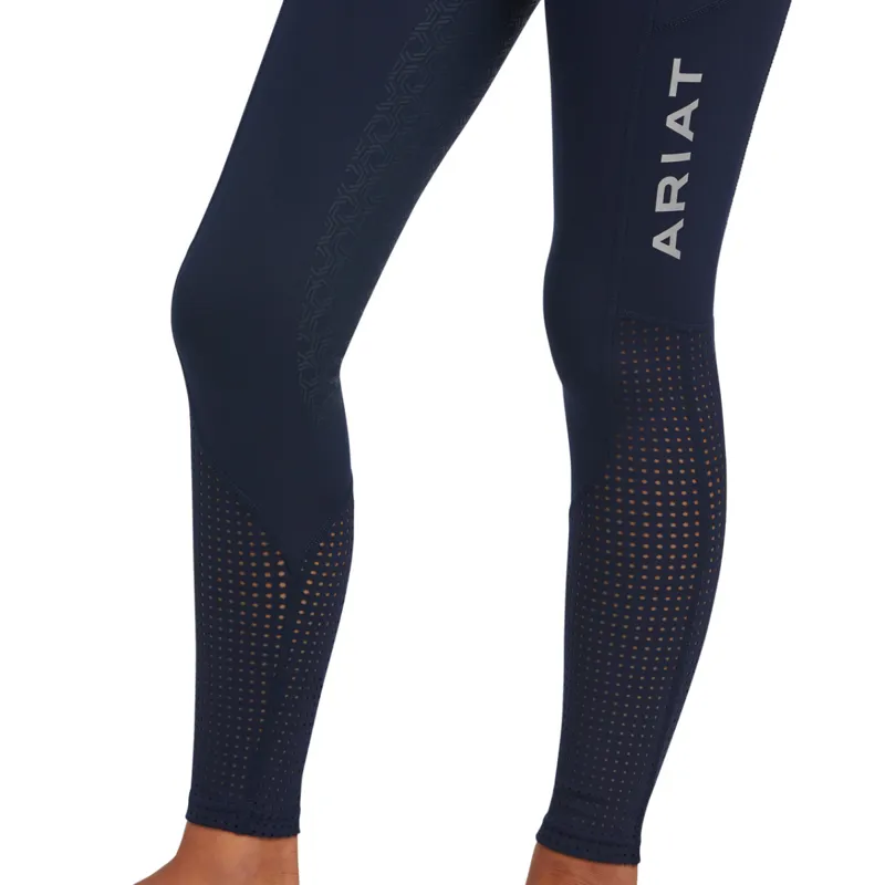 Ariat Youth EOS Full Seat Tights - Navy-2