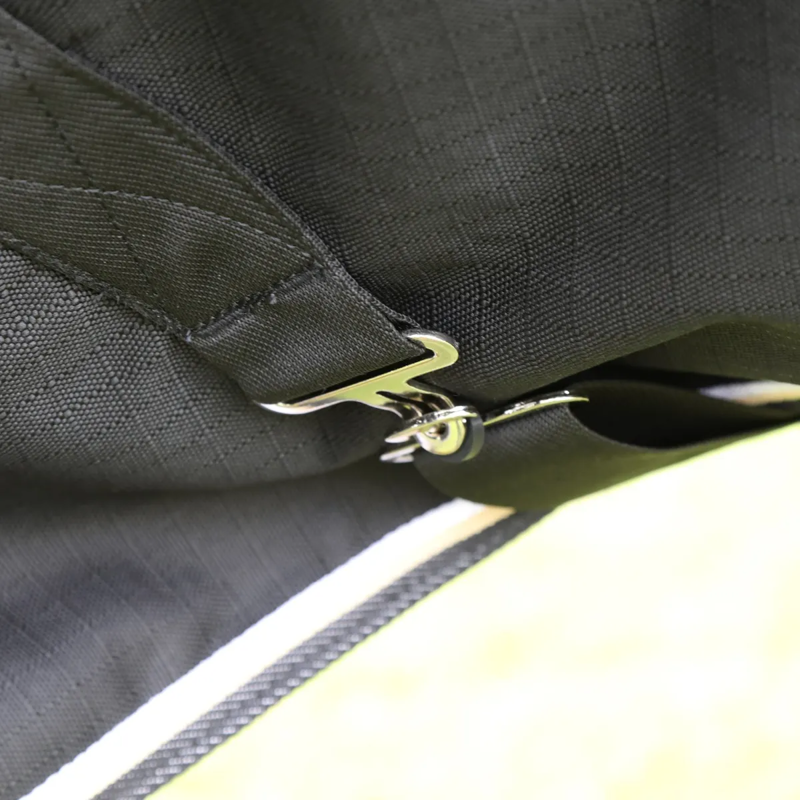 Shires Highlander Plus 200 Combo Turnout Rug - Black-6