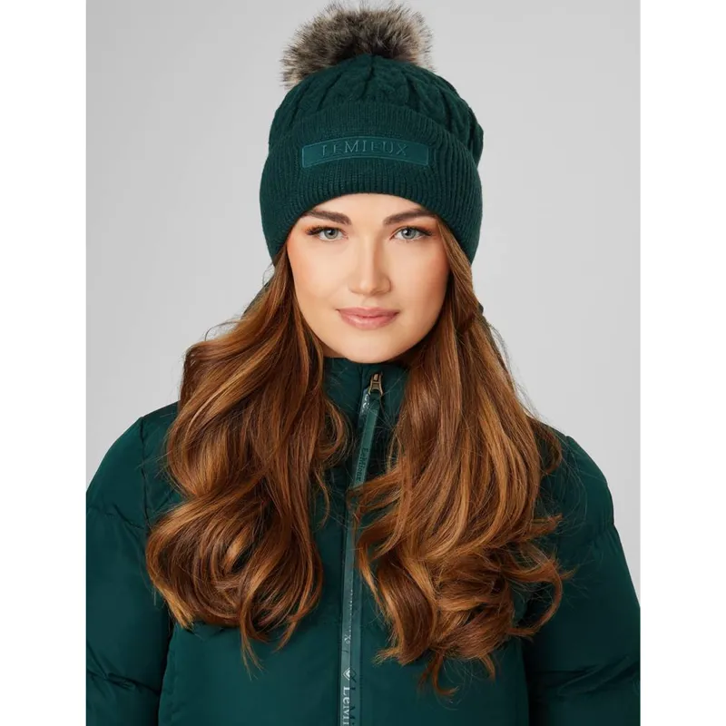 LeMieux Clara Cable Beanie - Spruce-1