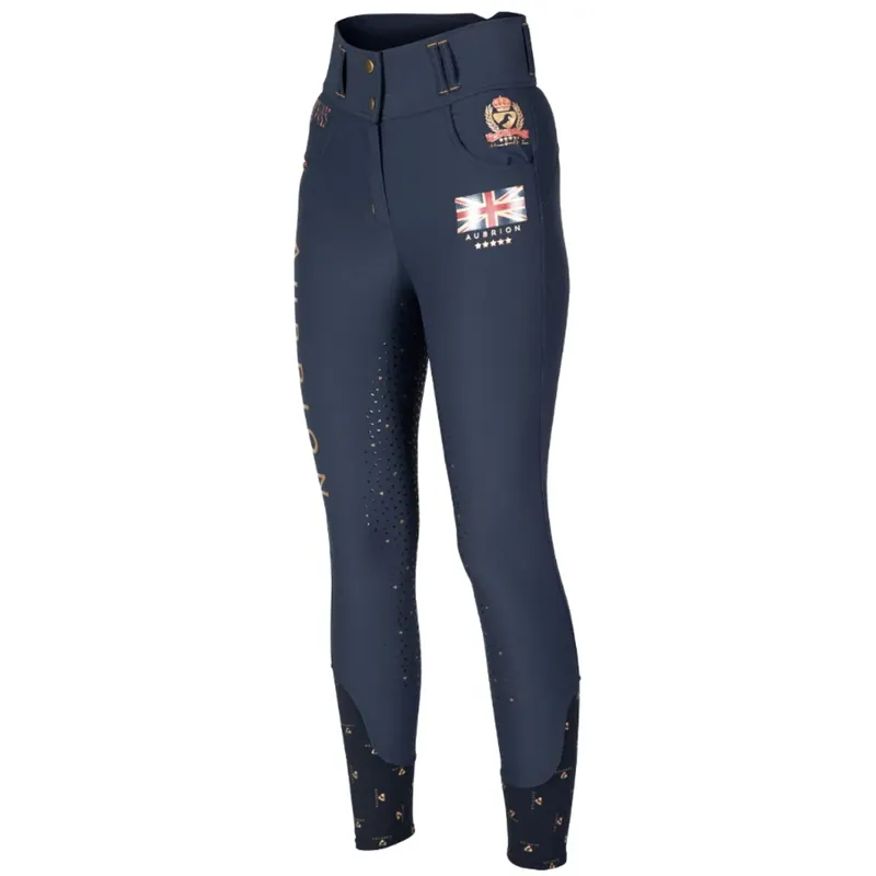 Aubrion Team Breeches - Maids - Navy