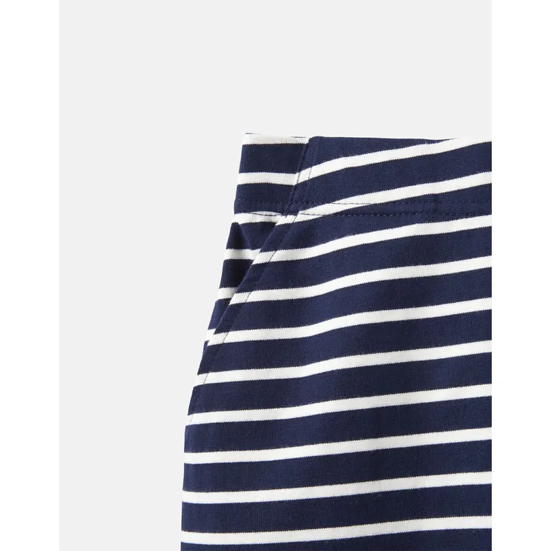 Joules Portia Jersey Skirt - Navy/Cream Stripe-3