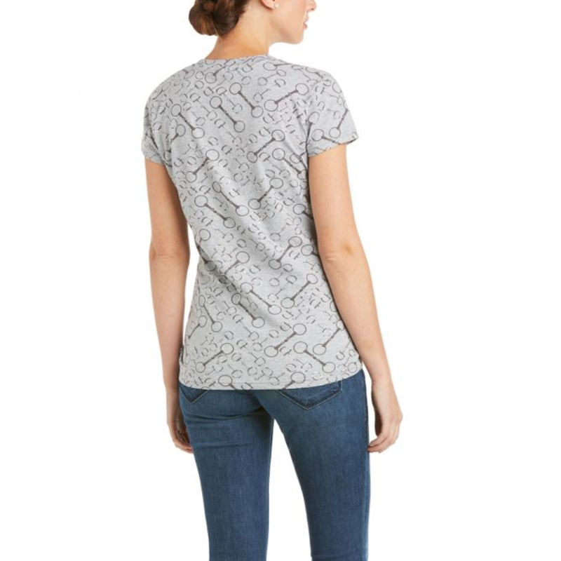 Ariat Women's Snaffle T-Shirt - Heather Grey -1