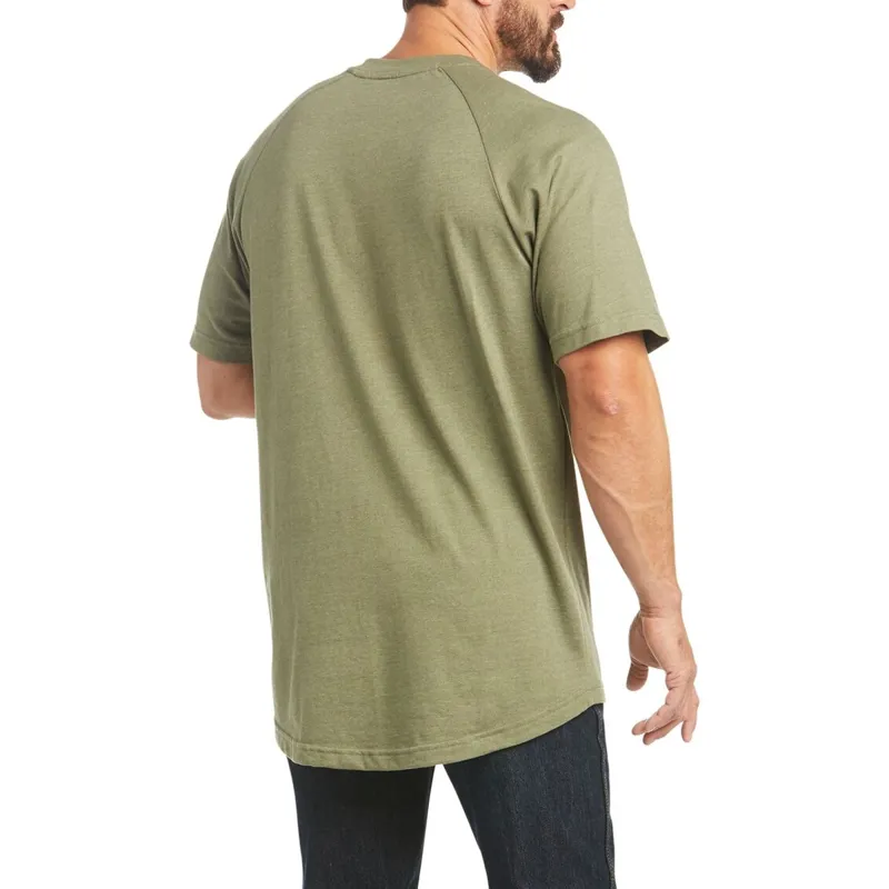Ariat Men's Rebar Cotton Strong T-Shirt - Sage Heather-1