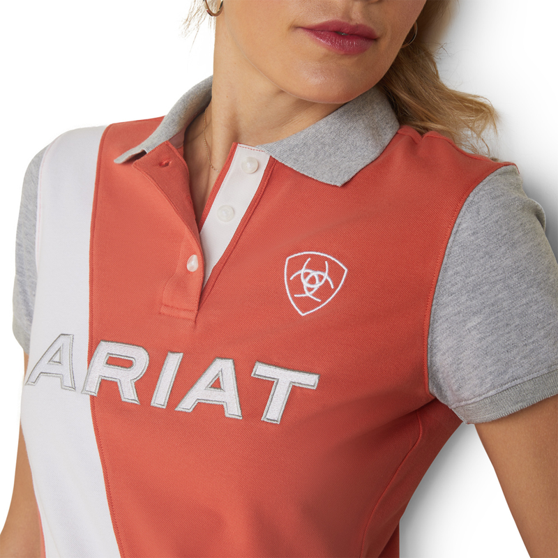 Ariat Women's Taryn Polo - Burnt Sienna-2