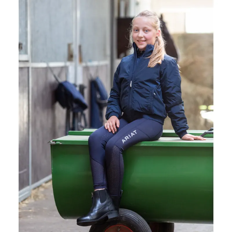 Ariat Youth EOS Full Seat Tights - Navy-3