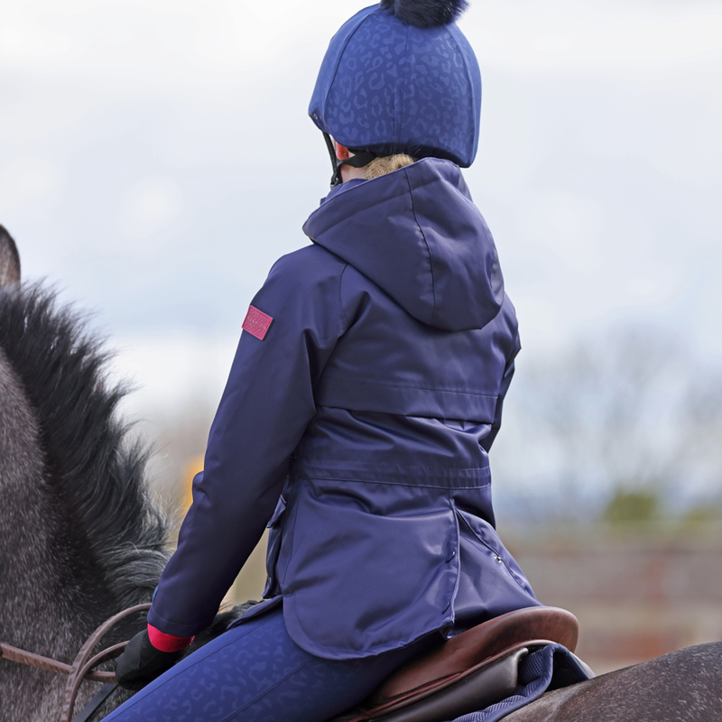 Aubrion Young Rider Palisade Waterproof Coat - Navy-6
