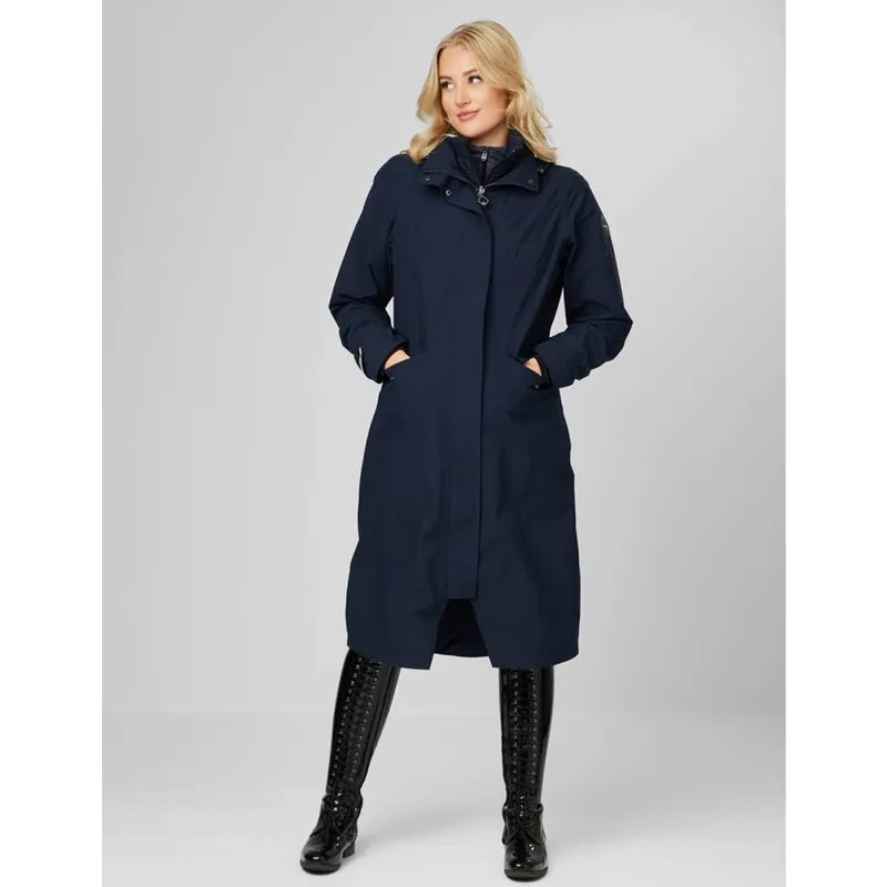 LeMieux Amelie Waterproof Lightweight Riding Coat - Navy-6