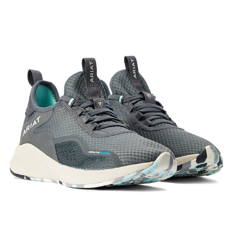 Ariat Women's Ignite Waterproof Trainer - Steel Blue-6
