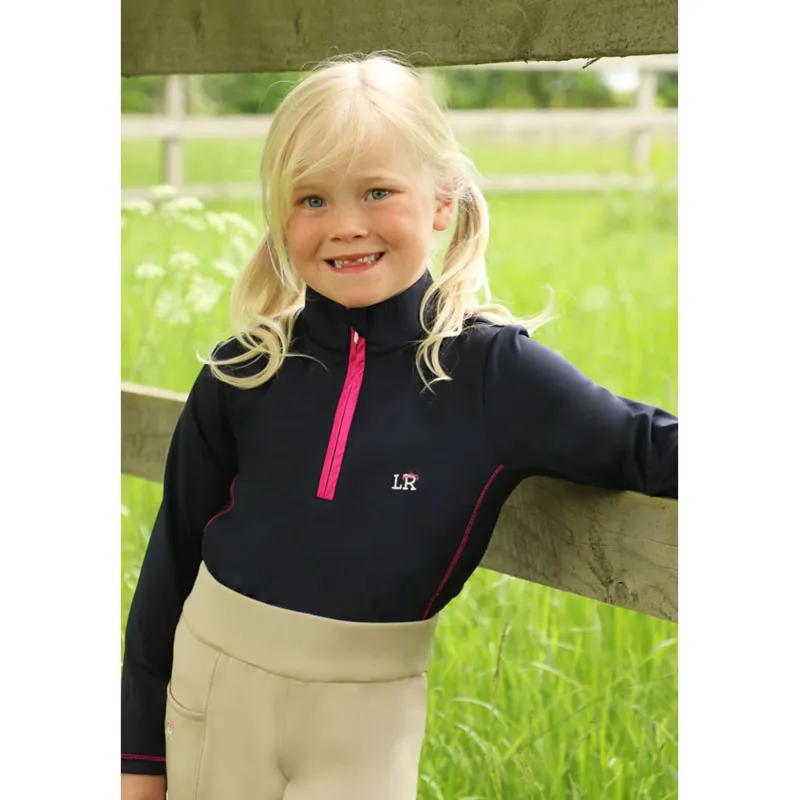 Sara Base Layer By Little Rider - Navy/Pink-3