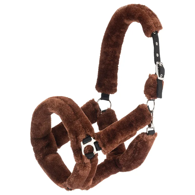 Hy Equestrian Fab Fleece Headcollar Brown