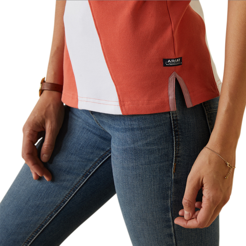 Ariat Women's Taryn Polo - Burnt Sienna-3