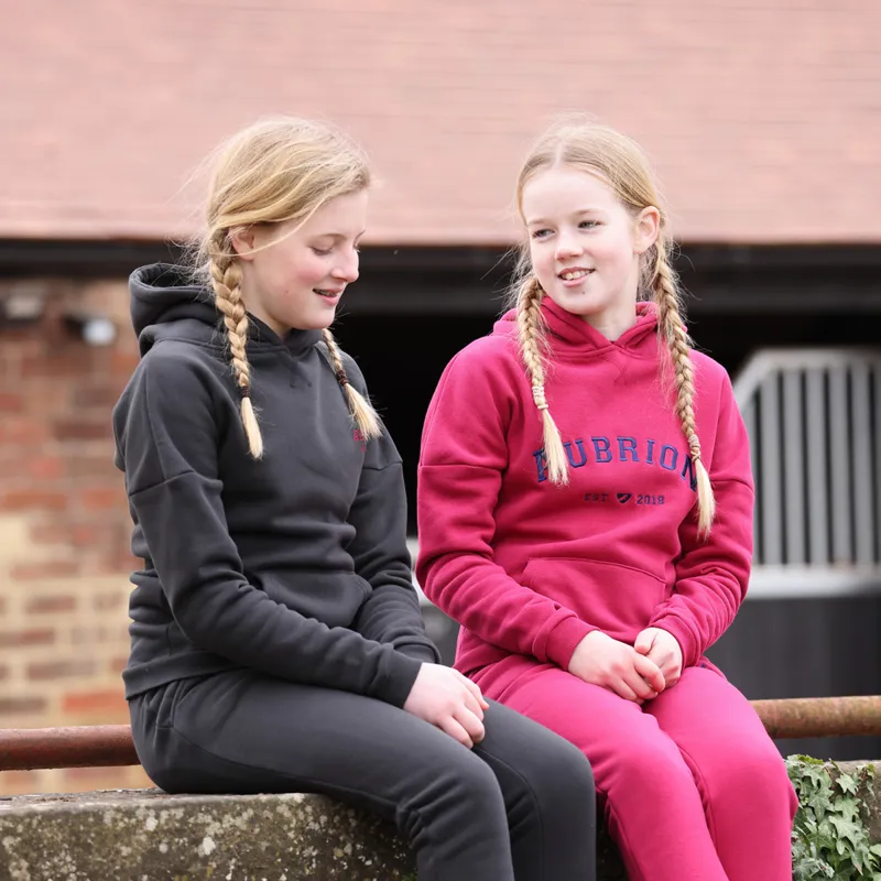 Aubrion Serene Hoodie - Young Rider - Cerise-2