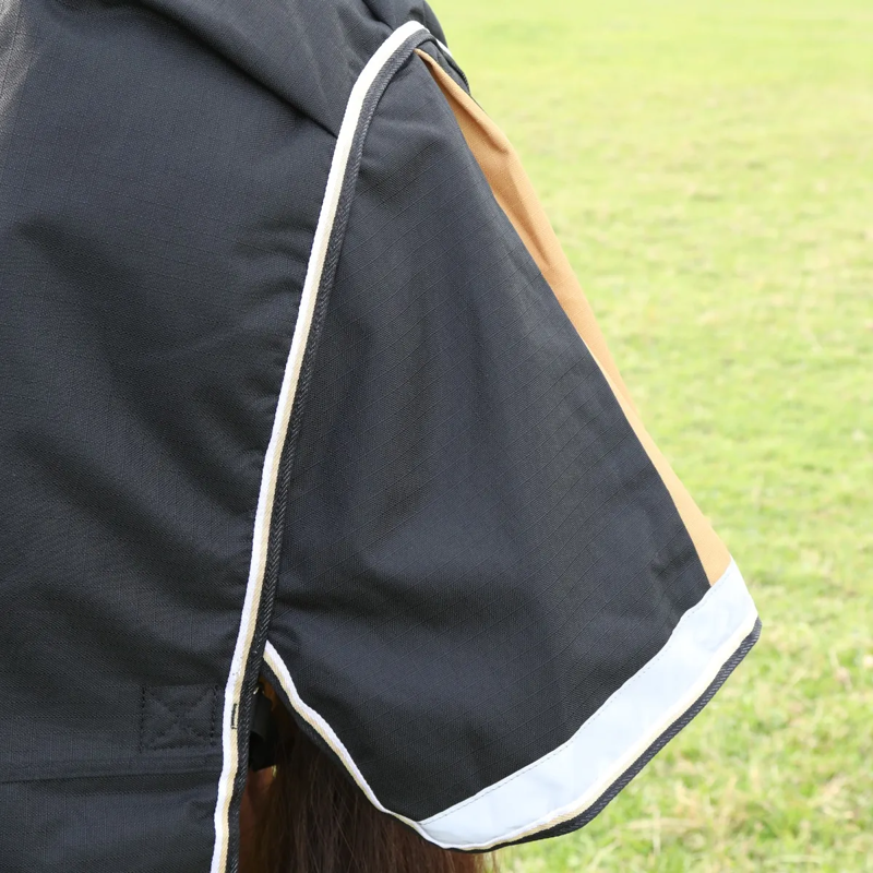 Shires Highlander Plus 200 Combo Turnout Rug - Black-7