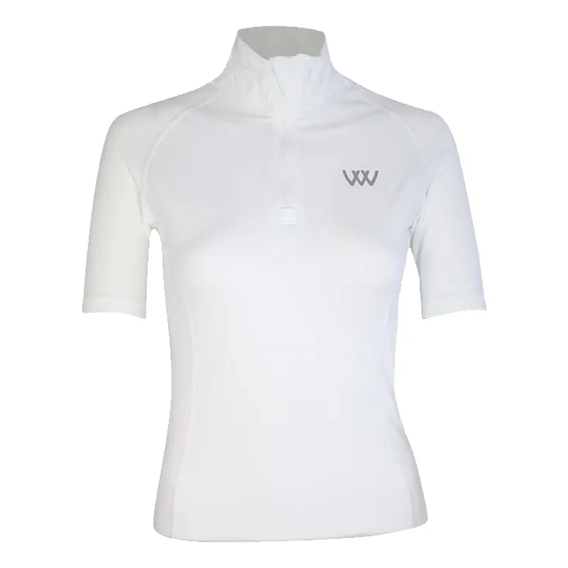 Woof Wear Short Sleeve Performance Riding Shirt - White