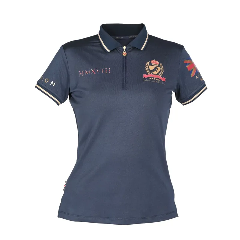 Aubrion Team Tech Polo - Navy