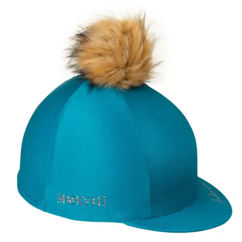 Riding Silk Helmet Aubrion Shires Elter Silk Helmet – Stretchy Riding Hat With Faux Fur Pom Pom Childrens Hat Riding Silk Helmet Aubrion Shires Elter Silk Helmet – Stretchy Riding Hat With Faux Fur Pom Pom Childrens Hat