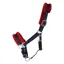 Hy Equestrian Two Tone Faux Fur Head Collar - Navy/Red