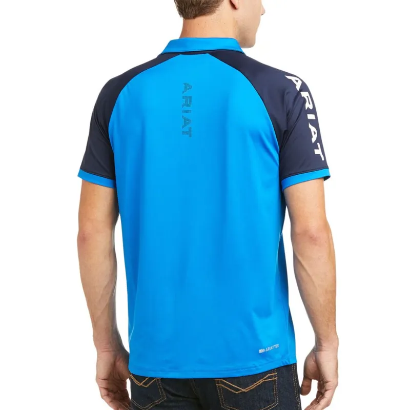 Ariat Men's Team 3.0 SS Polo - Imperial Blue-1